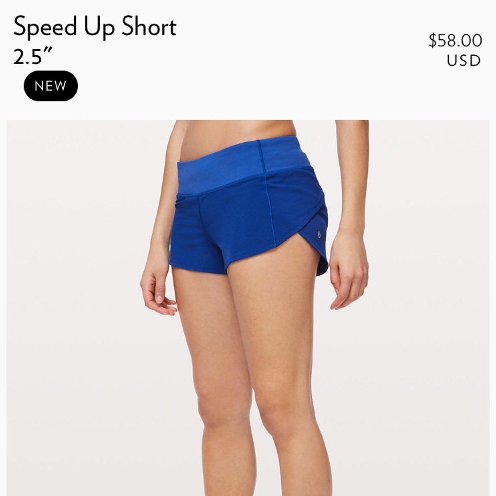 Size 6 lululemon Speed Up Shorts